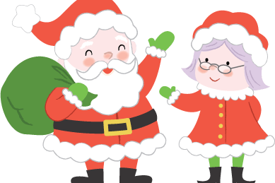 Santa and Mrs Claus at Athlone Castle