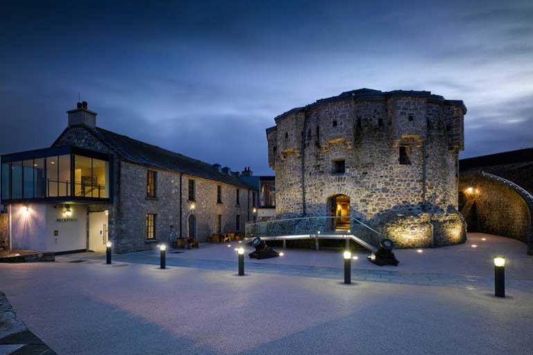 Castle Courtyard at night