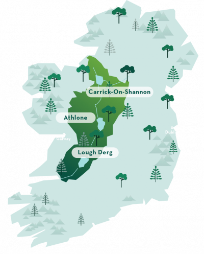 Ireland's Hidden Heartlands map