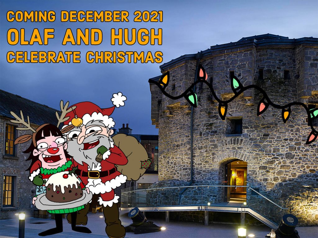 Cyber-Christmas-Athlone-Castle-2021-News This year, we are inviting young and old alike to celebrate the holiday period with the castle’s resident troublemakers Olaf the Viking and Hugh the Williamite. What can go wrong when those lovable rouges try to organise the perfect Christmas?