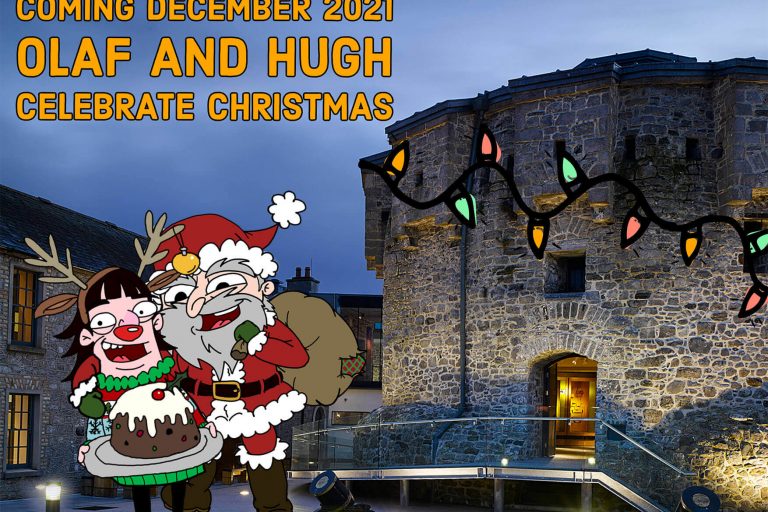 This year, we are inviting young and old alike to celebrate the holiday period with the castle’s resident troublemakers Olaf the Viking and Hugh the Williamite. What can go wrong when those lovable rouges try to organise the perfect Christmas?