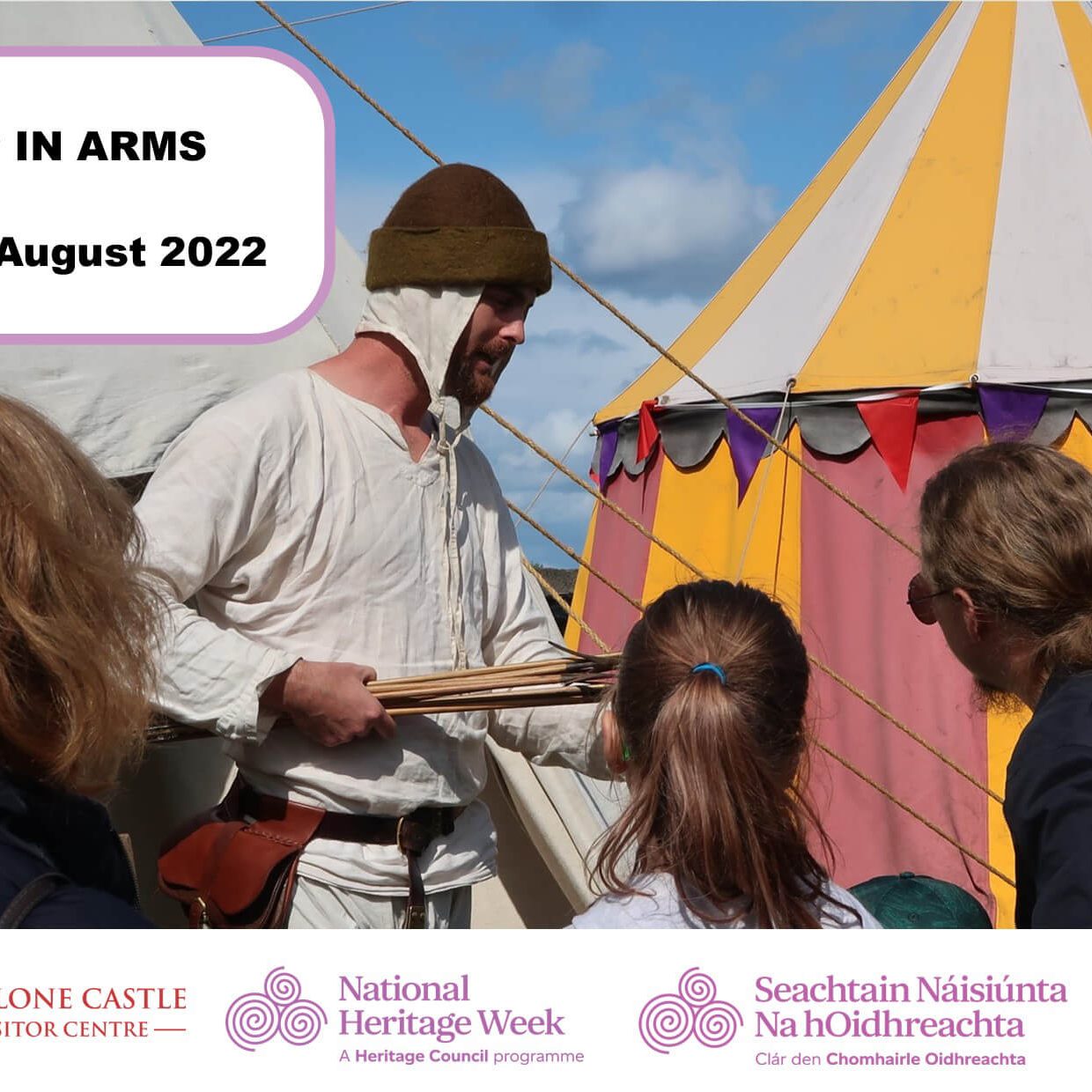 HW-Jack-Pinson Heritage Week 2022 event: 'Up in Arms' with Jack Pinson at Athlone Castle