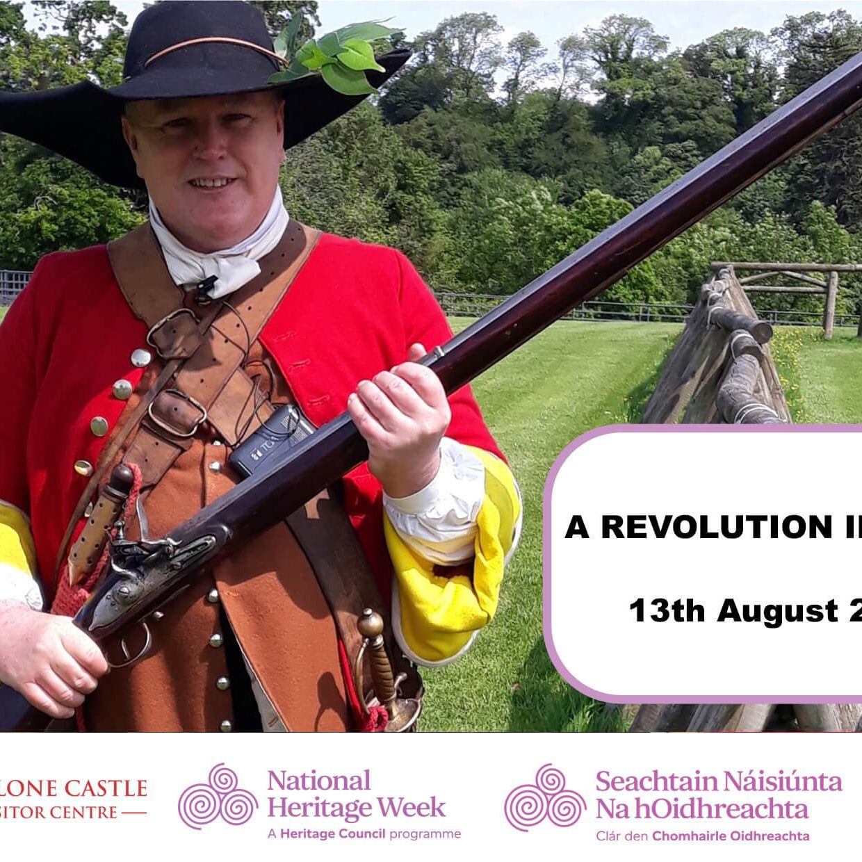 HW-Tola-Collier Heritage Week 2022 event: "A Revolution in Arms" with Tóla Collier at Athlone Castle