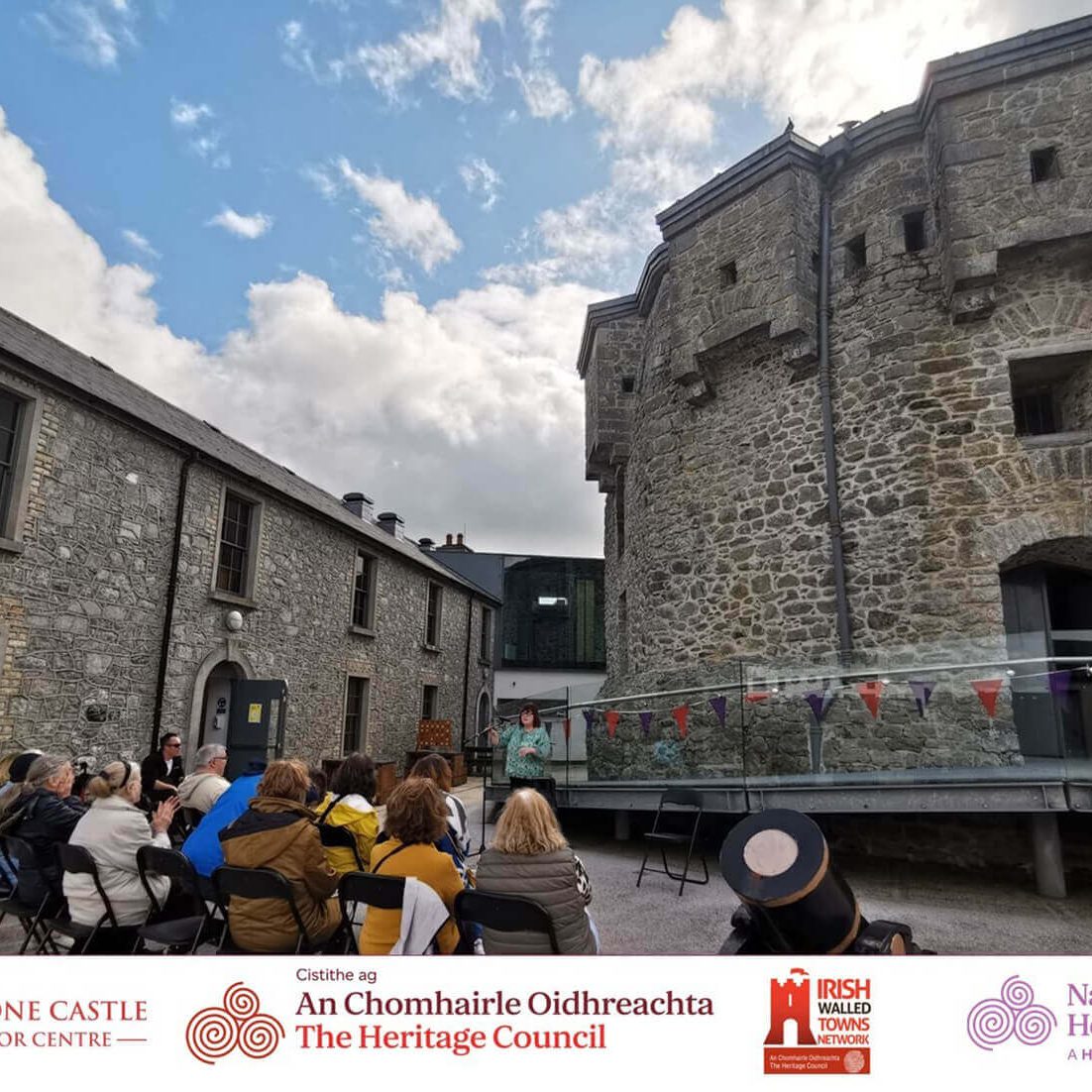 Poetry-in-the-park-Athlone-Castle-Heritage-Week-2023 Poetry in the Park recital at Athlone Castle Court