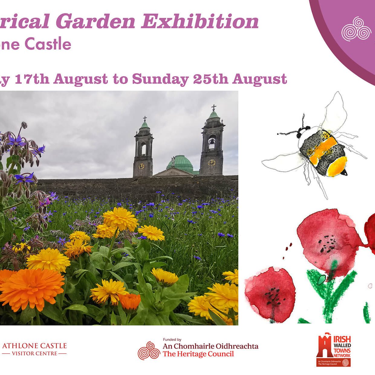 Historical Garden Exhibition at Athlone Castle Visitor Centre as part of Heritage Week 2024