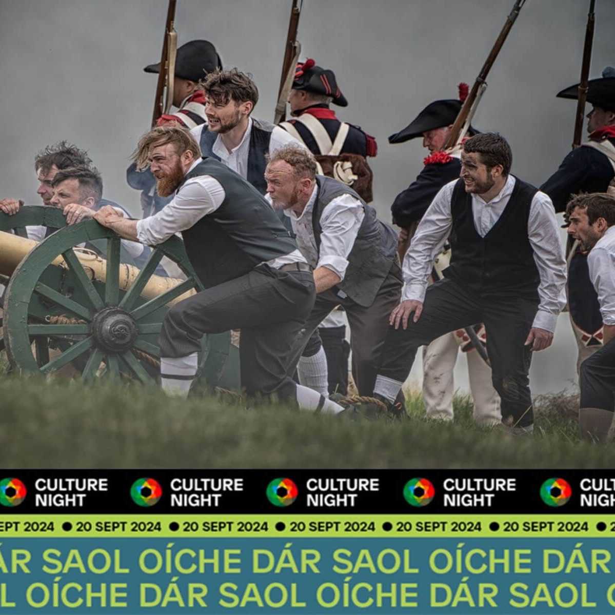 Culture Night at Athlone Castle 2024_film The Battle of Ballinamuck - outdoor screening at Athlone Castle on Culture Night 2024