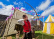 Jack Pinson of Living Longbows demonstrating bow making techniques at Athlone Castle Visitor Centre's Open Day for Heritage Week Storm The Castle.