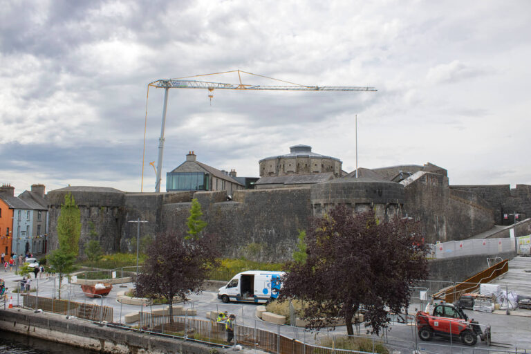 ongoing renovation works at Athlone Castle visitor centre