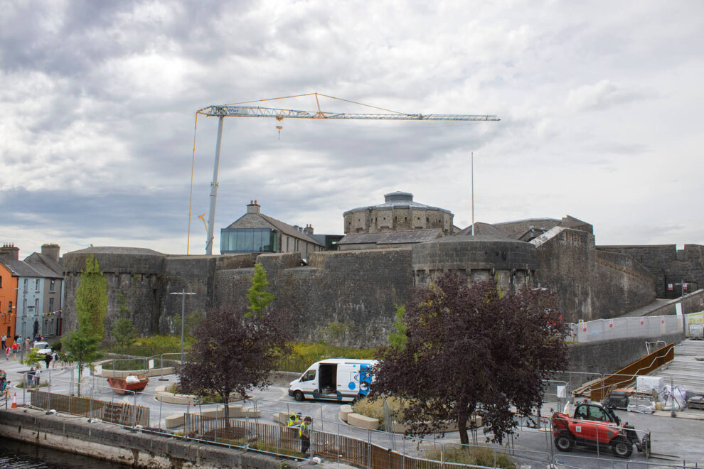 ongoing renovation works at Athlone Castle visitor centre